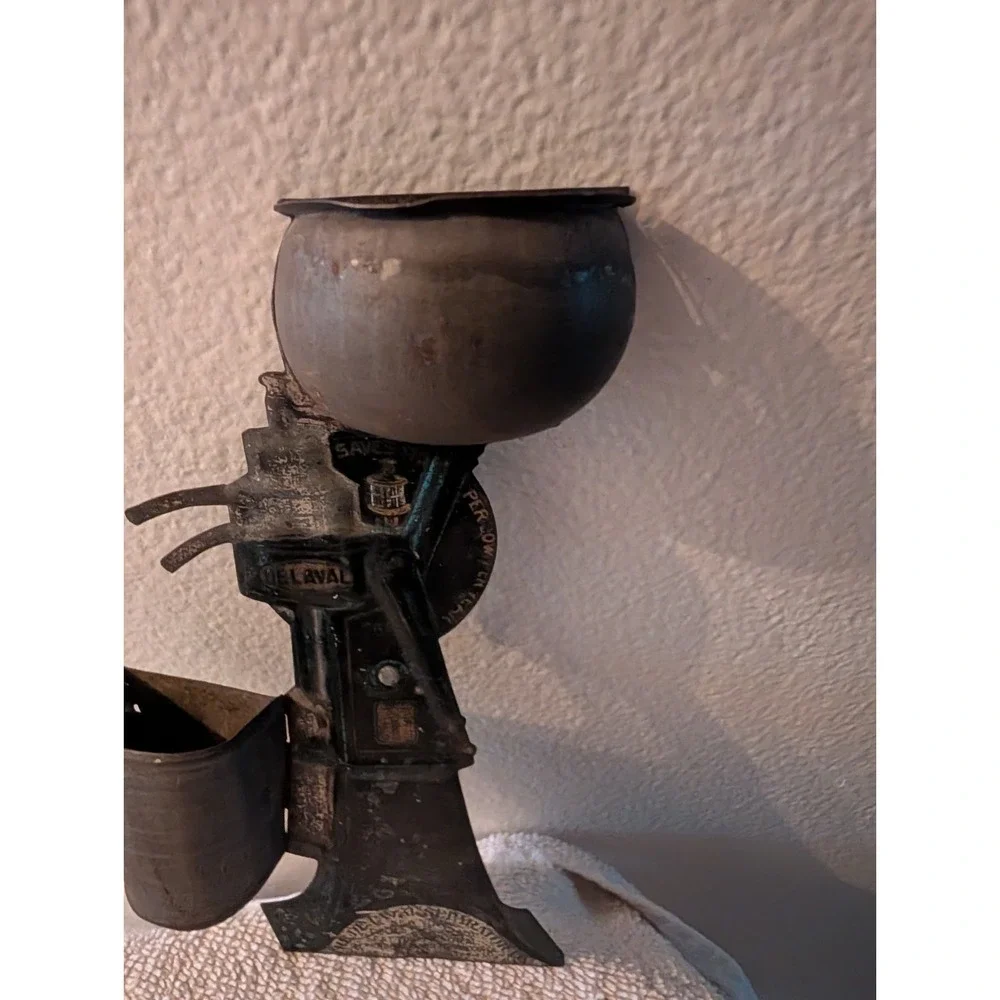 1908 De Laval Cream Separator Antique Advertising Tin Match Holder, 6.25